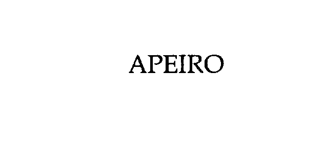 Trademark Logo APEIRO
