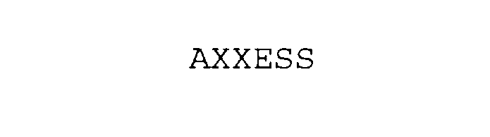 Trademark Logo AXXESS