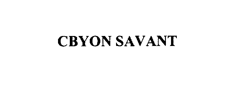  CBYON SAVANT