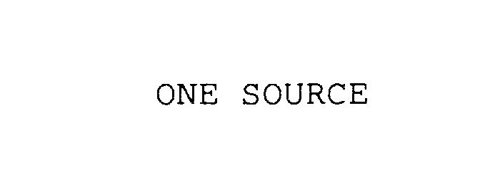 Trademark Logo ONE SOURCE