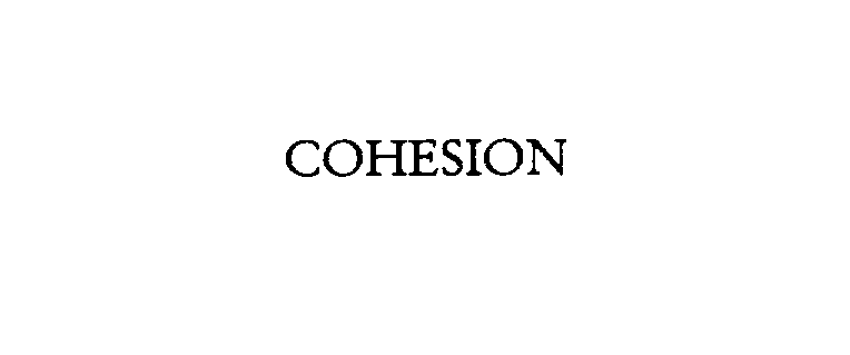 Trademark Logo COHESION