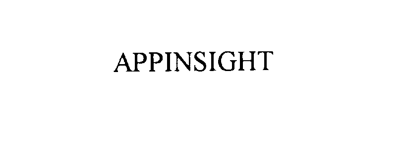 Trademark Logo APPINSIGHT