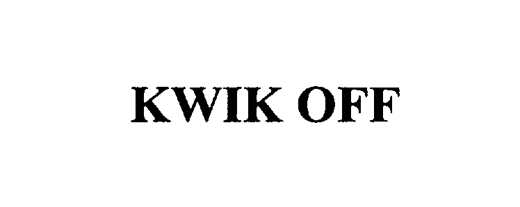 KWIK OFF