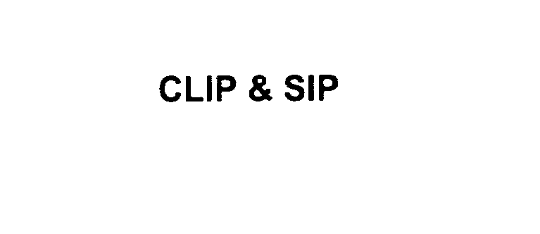  CLIP &amp; SIP