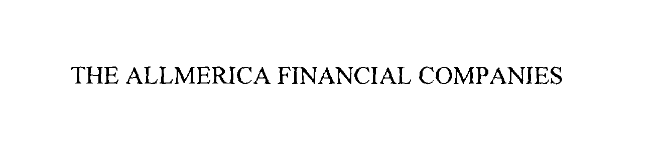 Trademark Logo THE ALLMERICA FINANCIAL COMPANIES