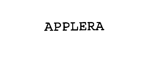 Trademark Logo APPLERA