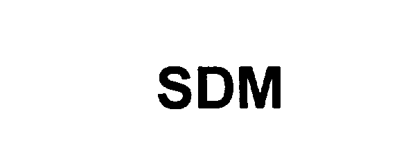 Trademark Logo SDM