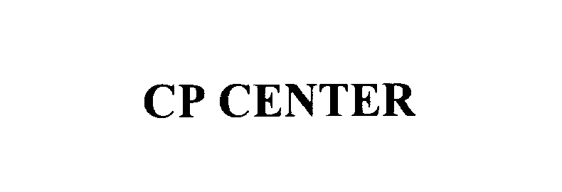 Trademark Logo CP CENTER