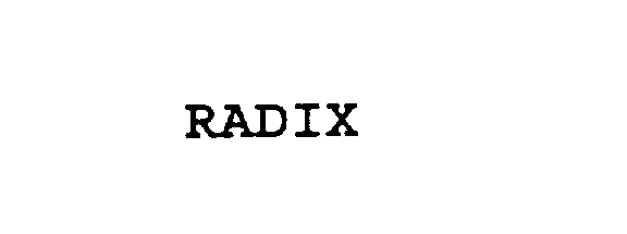 RADIX