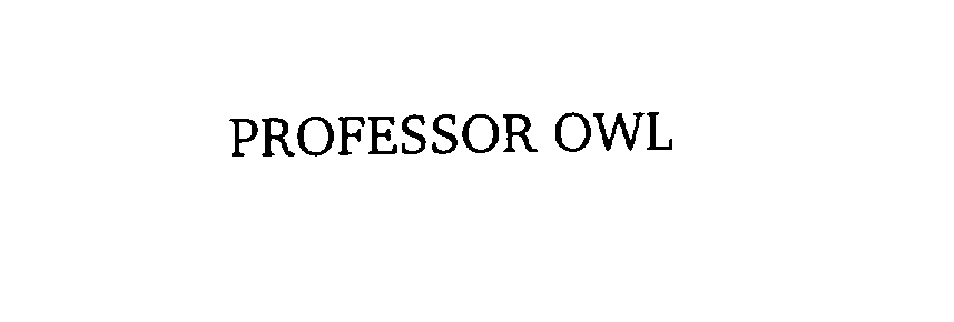  PROFESSOR OWL