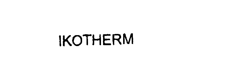 Trademark Logo IKOTHERM
