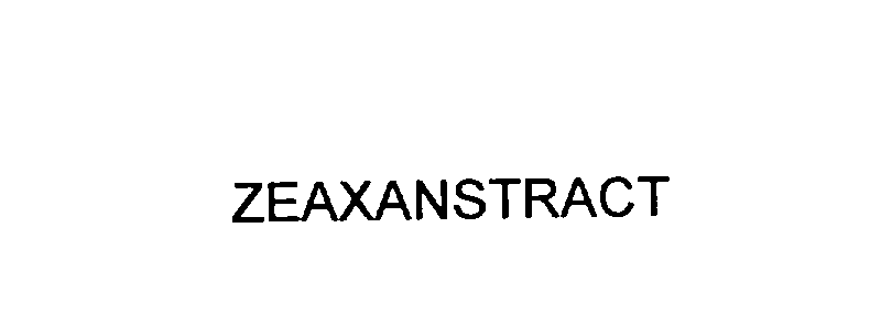 Trademark Logo ZEAXANSTRACT