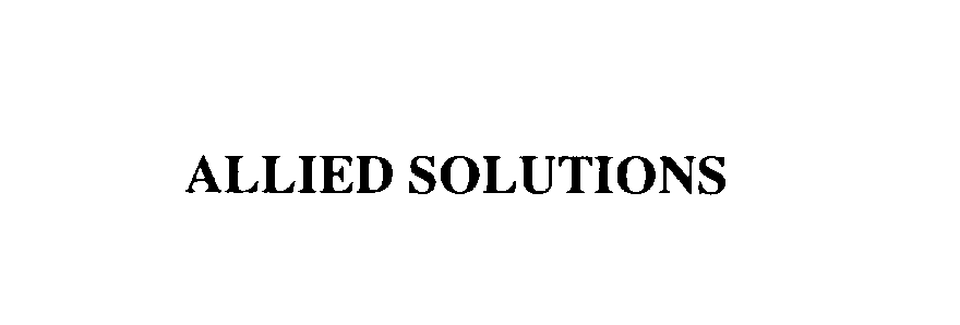  ALLIED SOLUTIONS
