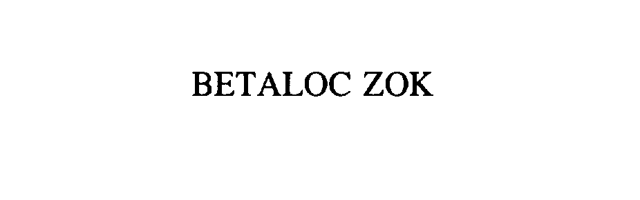 Trademark Logo BETALOC ZOK