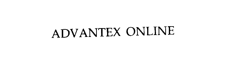 Trademark Logo ADVANTEX ONLINE