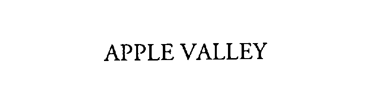 Trademark Logo APPLE VALLEY