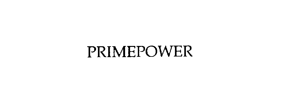 Trademark Logo PRIMEPOWER