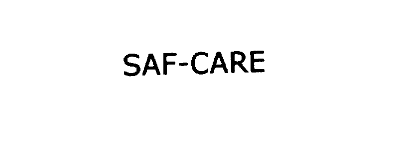 Trademark Logo SAF-CARE