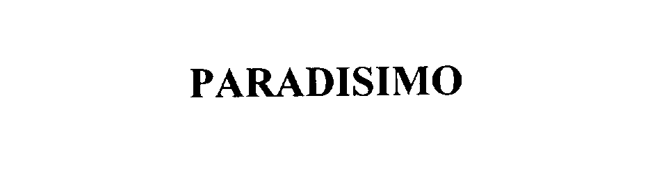 Trademark Logo PARADISIMO