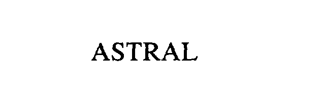 Trademark Logo ASTRAL
