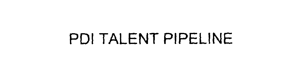  PDI TALENT PIPELINE