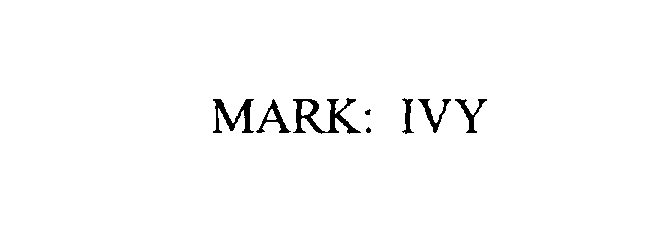  MARK: IVY