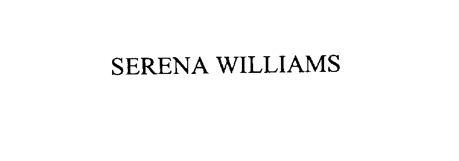 Trademark Logo SERENA WILLIAMS