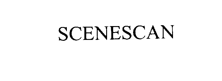Trademark Logo SCENESCAN