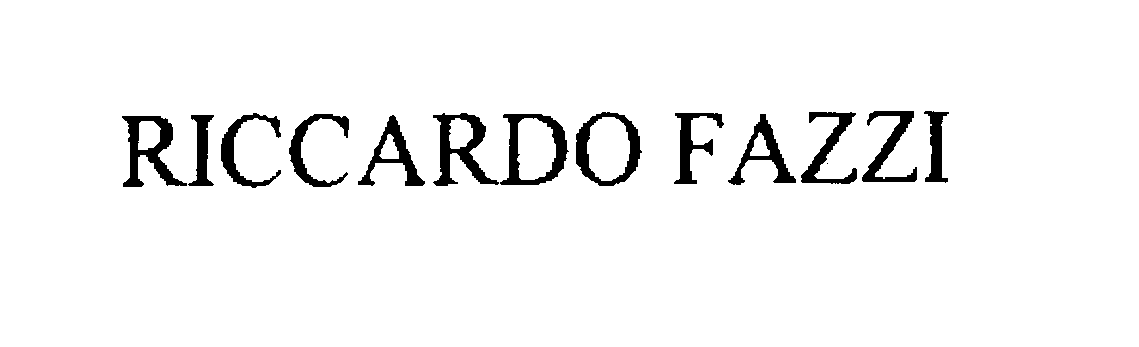 Trademark Logo RICCARDO FAZZI