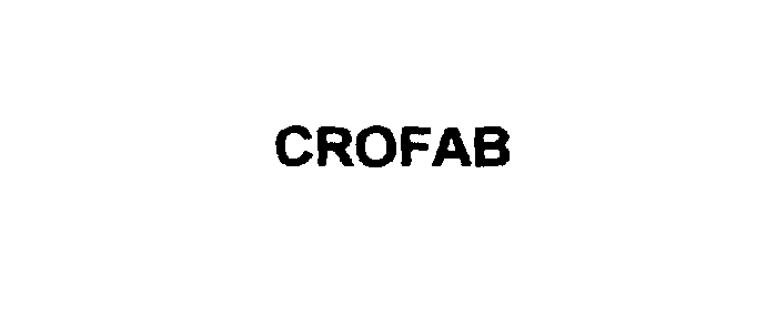 Trademark Logo CROFAB