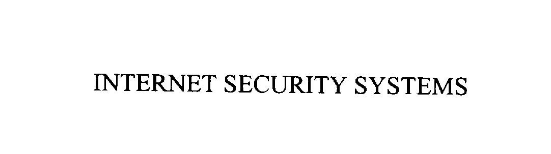  INTERNET SECURITY SYSTEMS