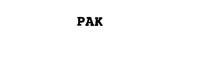 Trademark Logo PAK
