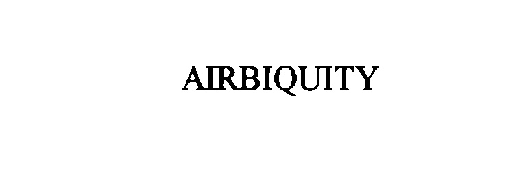 Trademark Logo AIRBIQUITY