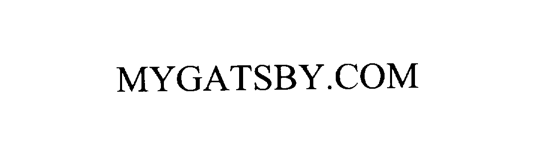 Trademark Logo MYGATSBY.COM