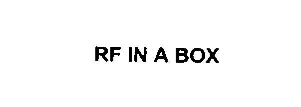 Trademark Logo RF IN A BOX