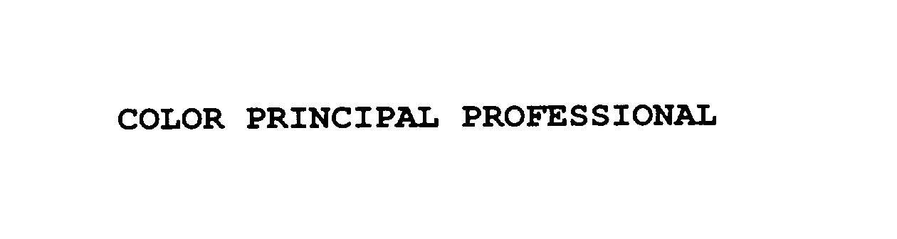 Trademark Logo COLOR PRINCIPAL PROFESSIONAL