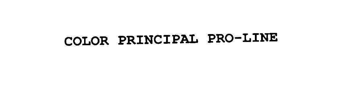 Trademark Logo COLOR PRINCIPAL PRO-LINE