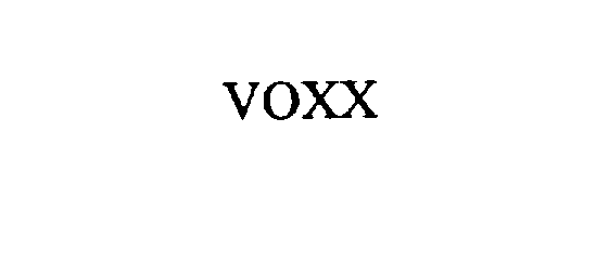 Trademark Logo VOXX