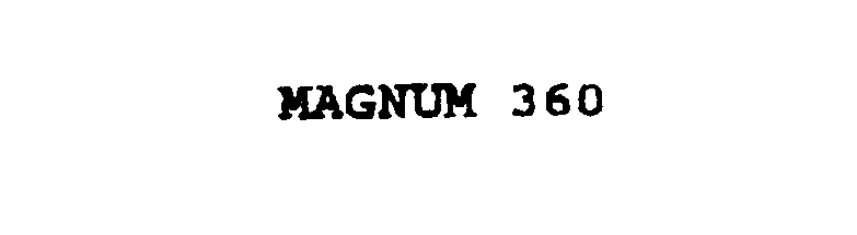 Trademark Logo MAGNUM 360