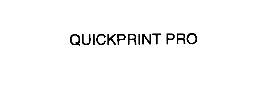  QUICKPRINT PRO