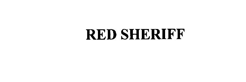  RED SHERIFF