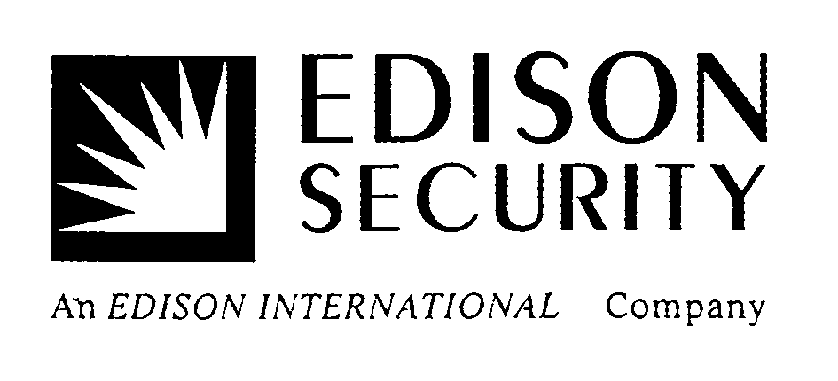 Trademark Logo EDISON SECURITY AN EDISON INTERNATIONAL COMPANY