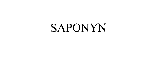 Trademark Logo SAPONYN