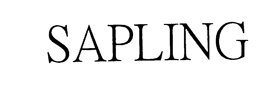 Trademark Logo SAPLING