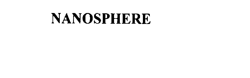 Trademark Logo NANOSPHERE