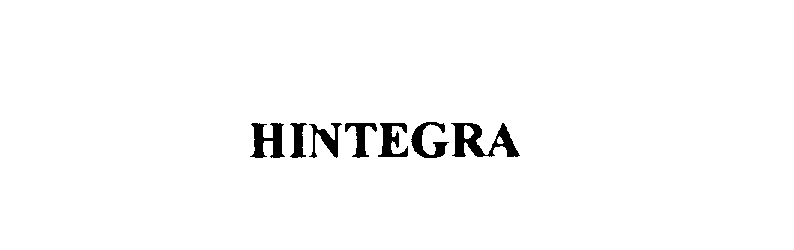 Trademark Logo HINTEGRA