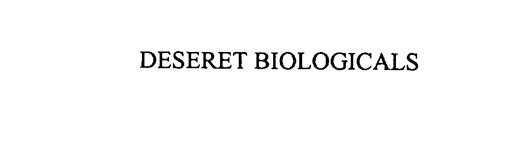  DESERET BIOLOGICALS