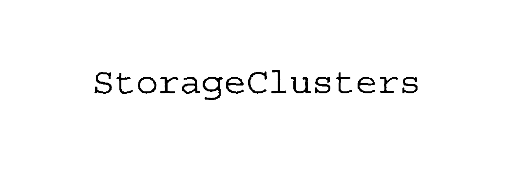 Trademark Logo STORAGECLUSTERS