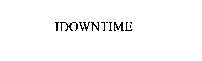 Trademark Logo IDOWNTIME