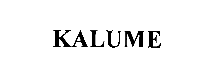 Trademark Logo KALUME
